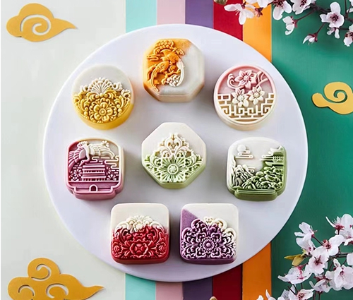 苏州桃山皮双色月饼